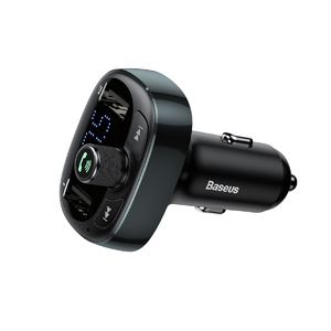 Автомобильное зарядное устройство Baseus T typed Bluetooth MP3 charger with car holder Tarnish, фото 5