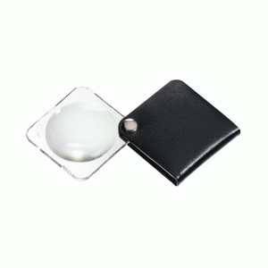 Лупа складная двояковыпуклая Eschenbach Classic 3,5x, 50 мм, черный чехол (квадратный), фото 1