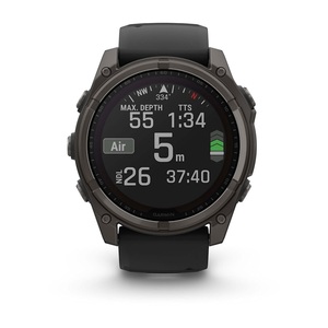 Часы Garmin Fenix 8 51mm Saph Carbon Grey DLC titanium Black-Pebble Grey Sln (010-02907-70G), фото 8