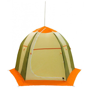 Палатка рыбака Митек Нельма 2 (оранж-беж/хаки), фото 2