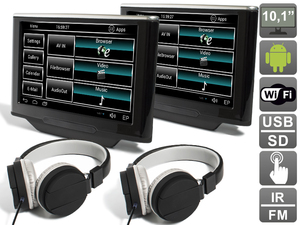 Комплект навесных мониторов на подголовник с диагональю 10.1" AVEL Electronics AVS1033AN (#02) на Android для автомобилей Land Rover/ Range Rover, фото 1