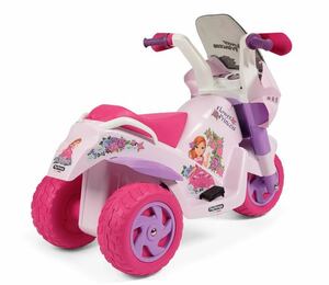 Детский электромотоцикл для девочек Peg-Perego Flower Princess, фото 4