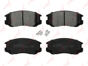 Колодки тормозные передние LYNXauto BD-5524. Для: MITSUBISHI Митсубиси Colt III-IV 1.3-1.6 86-03/ Lancer(Лансер) III-VI 1.3-2.0d 85-03/ Mirage IV-V 1.3-1.6 91-05, TOYOTA Тойота Cami 1.3 99-05/ Rush 1.5 06>, фото 2