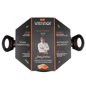 Кастрюля низкая с крышкой Vitrinor V-Forged 24, фото 5