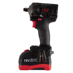 Гайковерт аккумуляторный ударный MIGHTY SEVEN 1/2", 900 Нм, 18 В, укороченный, 4 предмета, кейс DW-404A, фото 2