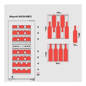 Компрессорный винный шкаф Meyvel MV33-KBF2, фото 7