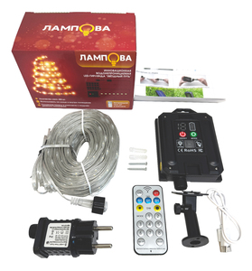 Инновационная водонепроницаемая LED-гирлянда ЛАМПОВА "Звёздный путь" цветная, 400 ламп, 52 метра (TYL-28-SB+220-RGB400-52), фото 2