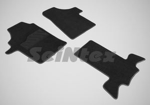 Ворсовые LUX коврики в салон Seintex для Mercedes-Benz Viano 2010-2014 (черные, 86287)