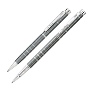 Набор подарочный Pierre Cardin Pen&Pen - Gray, ручка шариковая + ручка роллер