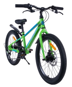 Велосипед детский Tech Team Forca 20" green/blue 2024 (магниевый сплав), фото 3