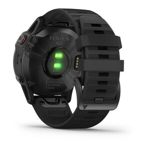 Черные часы Garmin Fenix 6 PRO Wi-Fi NFC с черным ремешком, фото 9
