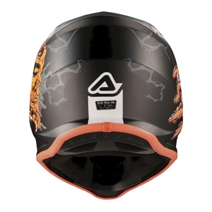 Мотошлем детский кроссовый Acerbis Profile Junior матовый черный/оранжеввый L, фото 4