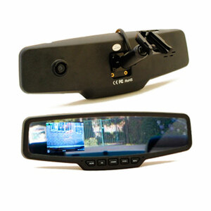 Зеркало заднего вида с монитором 2.7" и видеорегистратором AVEL AVS0355DVR, фото 1