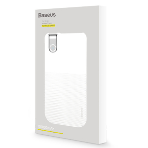 Внешний аккумулятор Baseus Thin Version Wireless Charge Power Bank 10000 mAh белый (PPALL-QY02), фото 6