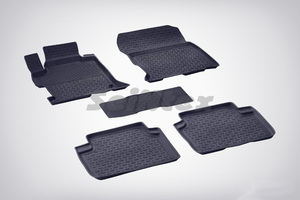 Резиновые коврики с высоким бортом Seintex для Honda Accord IX 2012-2018, фото 1