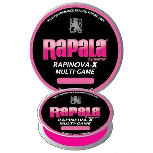 Леска плетеная RAPALA Rapinova-X MULTI GAME розовая 150м #1.2/22.2LB/0.18 мм, фото 3