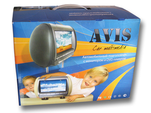 Подголовник со встроенным DVD плеером и LCD монитором 8" AVEL AVS0811T (бежевый), фото 5