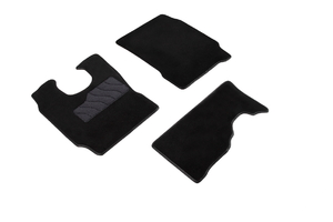 Ворсовые LUX коврики в салон Seintex для Iveco Eurocargo (черные, 92965)