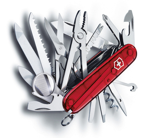 Нож Victorinox SwissChamp, 91 мм, 33 функции, полупрозрачный красный, фото 3