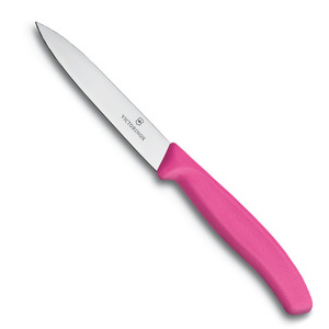Нож Victorinox для очистки овощей, лезвие 10 см, розовый, фото 1