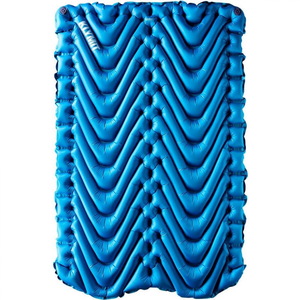 Надувной коврик KLYMIT Static V pad Double Blue, синий