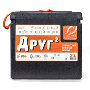 Рыболовный ящик Camping World "Друг-2" 25 л цвет черный, фото 1