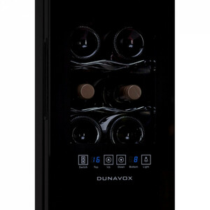 Термоэлектрический винный шкаф Dunavox DAT-12.33DC(2 зоны), фото 4