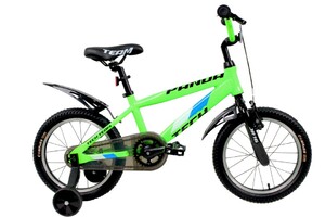 Велосипед Tech Team Panda 16" неоново-зеленый (алюмин)