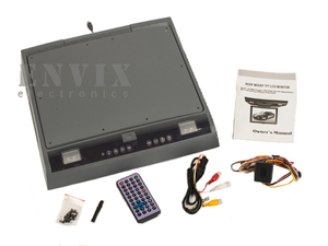 Автомобильный потолочный монитор 15" с DVD и TV ENVIX D3122T (серый), фото 4