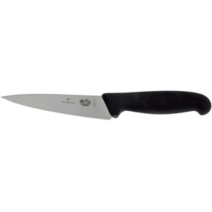 Нож Victorinox разделочный, лезвие 12 см, черный, фото 4