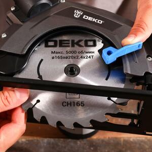 Дисковая (циркулярная) пила DEKO CSDK-1500 PRO, 1500Вт, 165мм диск, фото 7