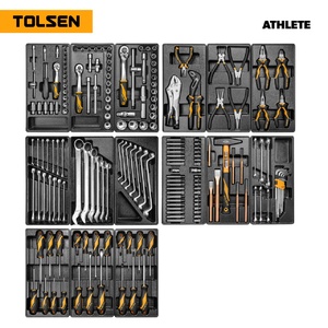 Набор инструментов для тележки TOLSEN ATHLETE 15 ложементов, 189 предметов TT85412-189, фото 1