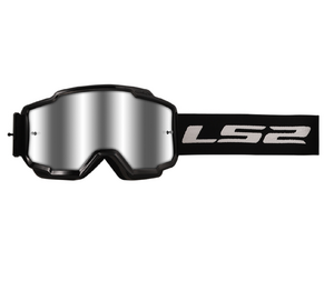 Очки кроссовые LS2 CHARGER Goggle с прозрачной линзой (черный, Black with clear visor)