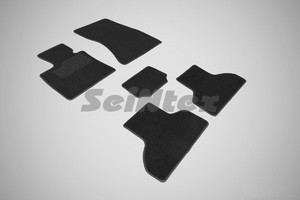 Ворсовые LUX коврики в салон Seintex для BMW X-5 F-15 2014-2018 (черные, 86805), фото 1