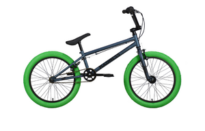 Велосипед Stark'22 Madness BMX 1 темно-синий/черный/зеленый
