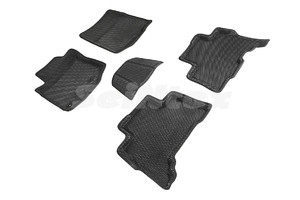 Коврики EVA 3D соты для Toyota Land Cruiser Prado 150 2013-н.в. (черные, 95177)