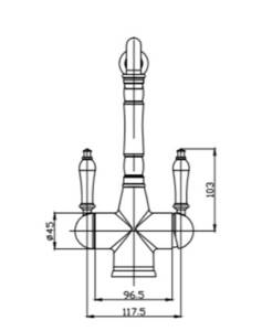 Смеситель для кухни SEAMAN Visconti (SSL-7517-AB) Латунь Античная Сатин, фото 3