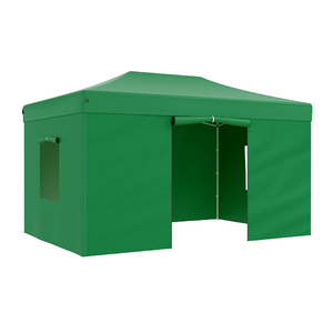 Тент-шатер быстросборный Helex 4336 3x4,5х3м полиэстер зеленый, фото 1