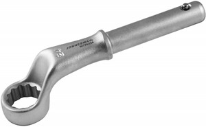 JONNESWAY W77A124 Ключ накидной усиленный, 24 мм, d18.5/180 мм, фото 2