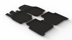 Коврики Seintex резиновые SKODA Kodiaq II 5мест 2023-н.в. с высоким бортом (черные 318857), фото 1