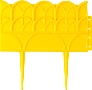 Декоративный бордюр GRINDA 14х310 см, для цветников, желтый 422223-Y, фото 1