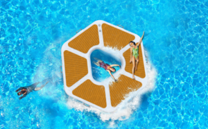 Платформа надувная модульная (понтон) YASKA 225х200х20 см, фото 3