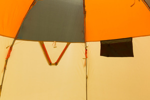 Палатка рыбака Митек Омуль 3 (оранжевый/хаки-бежевый), фото 10