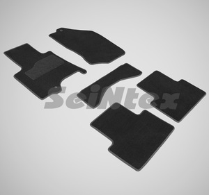 Ворсовые LUX коврики в салон Seintex для Infiniti QX70 (FX37, FX50) 2008-н.в. (черные, 86336)