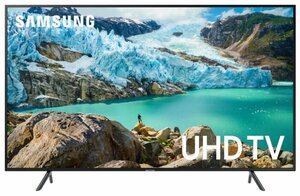 Телевизор LED Samsung 55" UE55RU7100UXRU 7 черный/Ultra HD/1000Hz/DVB-T2/DVB-C/DVB-S2/USB/WiFi/Smart TV (RUS), фото 1