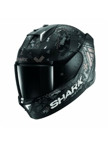 Шлем Shark SKWAL I3 HELLCAT MAT Black/Chrome/Anthracite (M), фото 1