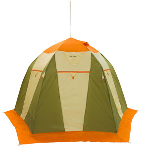 Палатка для зимней рыбалки Митек Нельма-3 (оранжево-бежевый/хаки), фото 2