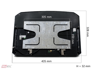 Потолочный монитор 15,6" со встроенным Full HD медиаплеером AVS1507MPP (черный), фото 6