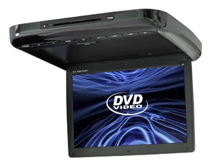 Автомобильный потолочный монитор 15.4" со встроенным DVD Intro JS-1542 DVD (Темно-серый), фото 1