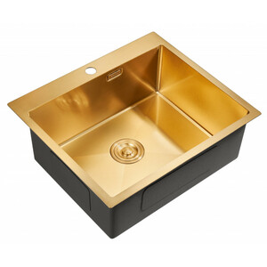 Мойка для кухни MILACIO Denia 59 Steel (MC.77498) золото, фото 1